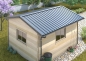 Mobile Preview: Gartenhaus Kastendachrinnenset bis 3,80 Meter Aluminium natur Simpel